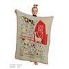 Load image into Gallery viewer, Green3 Recycled Cotton Junior Throw Blanket - On The FARM
