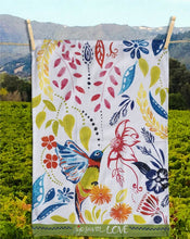 Load image into Gallery viewer, SIP "Happy Hummingbird" Kitchen Towel