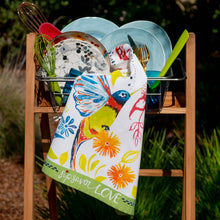 Load image into Gallery viewer, SIP "Happy Hummingbird" Kitchen Towel