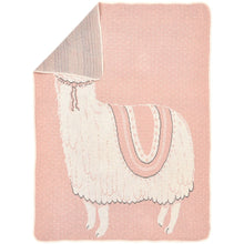 Load image into Gallery viewer, Green3 Recycled Cotton Junior Throw Blanket - No Prob Llama