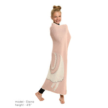 Load image into Gallery viewer, Green3 Recycled Cotton Junior Throw Blanket - No Prob Llama