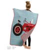 Load image into Gallery viewer, Green3 Recycled Cotton Junior Throw Blanket - Tractor Time