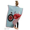 Load image into Gallery viewer, Green3 Recycled Cotton Junior Throw Blanket - Tractor Time
