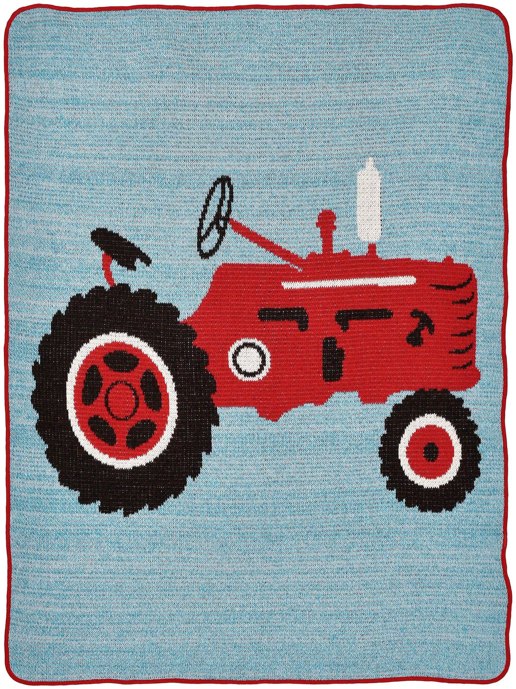 Green3 Recycled Cotton Junior Throw Blanket - Tractor Time